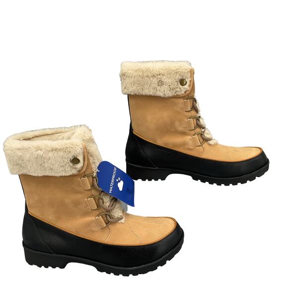 NEW JBU Women’s Northgate Waterproof Boots Tan Size 10M - Picture 1 of 10